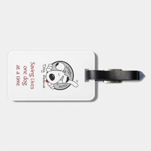 Dog Photo Bagagelabel (Achterkant horizontaal)