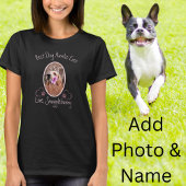 Dog Photo Best Dog Auntie Ever Heart Paw Print T-shirt