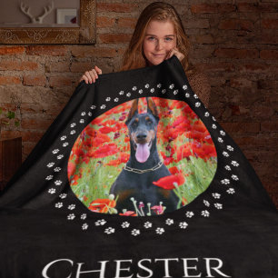 Dog Photo Blanket - persoonlijke toetsencombinatie Fleece Deken