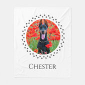 Dog Photo Blanket - persoonlijke toetsencombinatie Fleece Deken (Voorkant)