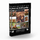 Dog Photo Block Collage Hardest Goodbye Memorial Fotoblokken (Links)