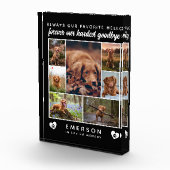 Dog Photo Block Collage Hardest Goodbye Memorial Fotoblokken (Rechts)