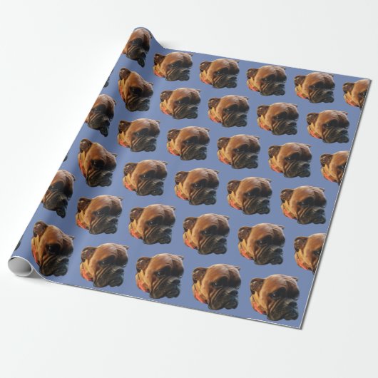 Dog Photo Boxer Puppy Cadeaupapier (Uitgerold)
