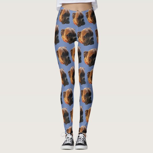 Dog Photo Boxer Puppy Leggings (Voorkant)