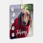 Dog Photo Christmas Tree Pet Photo Ornament (Voorkant Rechts)