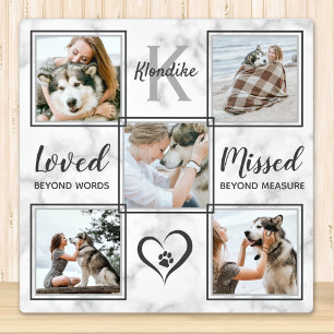 Dog Photo Collage Keepslag Pet Loss Pet Memorial Fotoplaat