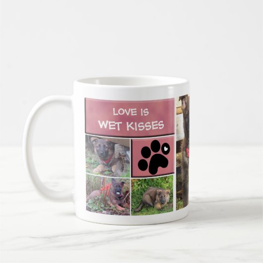 Dog Photo Collage Mok (Links)