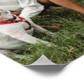 Dog Photo Collage Monogrammed Poster (Hoek)