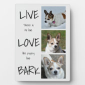 Dog Photo Collage Plaque Fotoplaat (voorkant)