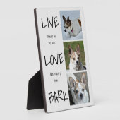 Dog Photo Collage Plaque Fotoplaat (Zijkant)