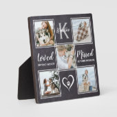 Dog Photo Collage Remembrance Pet Memorial Fotoplaat (Voorkant)