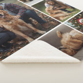 Dog Photo Collage Sherpa Blanket Pet Mom Gift Idea Deken (3/4)