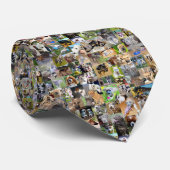 Dog Photo Collage Stropdas (Opgerold)