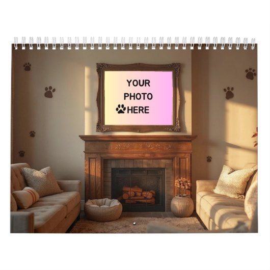 Dog Photo Custom Pet Calendar 2026 Kalender (Hoes)