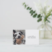 Dog Photo Dog Trainer Behaviorist Visitekaartje (Staand voorkant)
