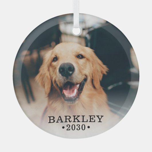 Dog Photo Glas Ornament (Voorkant)