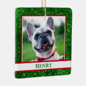 Dog Photo Keramisch Ornament (Rechts)