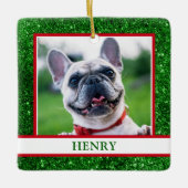 Dog Photo Keramisch Ornament (Voorkant)