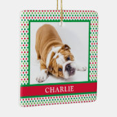 Dog Photo Keramisch Ornament (Rechts)