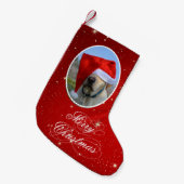 Dog Photo Kleine Kerstsok (Voorkant (Hangend))