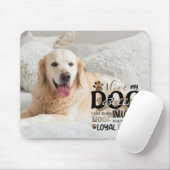 Dog Photo LOVE MY DOG Personalized Word Art Muismat (Met muis)