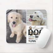 Dog Photo LOVE MY DOG Personalized Word Art Muismat (Met muis)