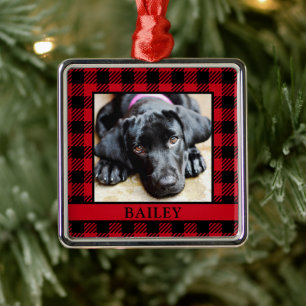 Dog Photo Metalen Ornament