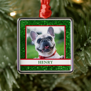 Dog Photo Metalen Ornament