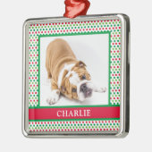 Dog Photo Metalen Ornament (Links)