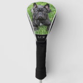 Dog Photo Monogram Golfheadcover (Voorkant)