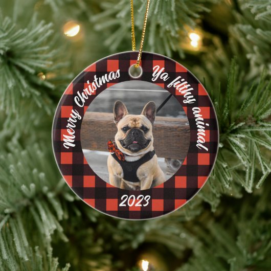  Dog Photo Ornament (Boom)