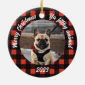  Dog Photo Ornament (Achterkant)