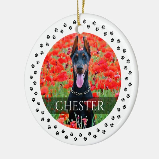 Dog Photo Ornament - Personalized Pet Keepomwille (Links)