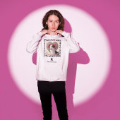 Dog Photo Paws Prints Monogram & Naam Gepersonalis Hoodie