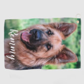 Dog Photo - Pet Photo Dog Dad Hondenliefhebber Golfhanddoek (Horizontaal)