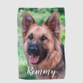 Dog Photo - Pet Photo Dog Dad Hondenliefhebber Golfhanddoek (Voorkant)