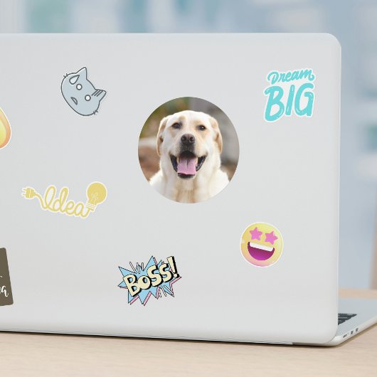 Dog Photo Ronde Sticker