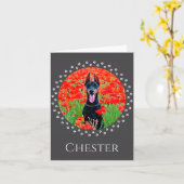 Dog Photo Shirt D Pet Gift  Kaart (Gele Bloem)