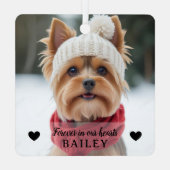 Dog Photo Sympathy Keepsake Ornament (Achterkant)
