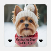 Dog Photo Sympathy Keepsake Ornament (Voorkant)