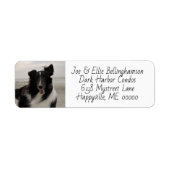 Dog Photo Template Return Label (Voorkant)