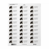 Dog Photo Template Return Label (Full Sheet)