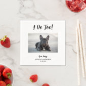 Dog Photo Wedding Cocktail Napkins Servet (Insitu)