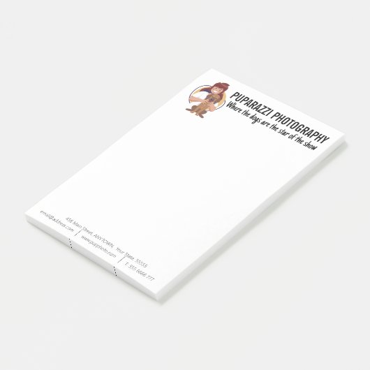 Dog Photography Business Custom Post-it® Notes (Schuin)