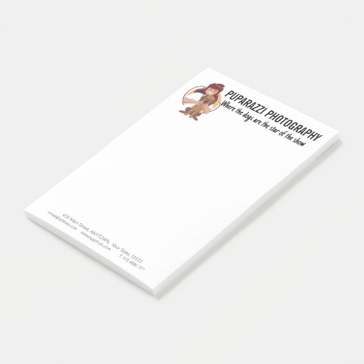 Dog Photography Business Custom Post-it® Notes (Schuin)