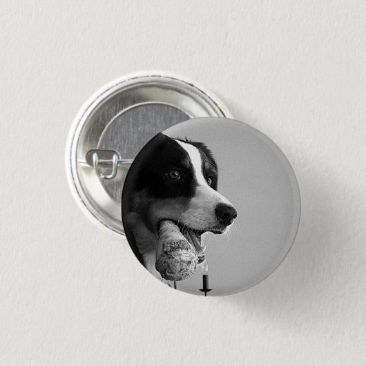 Dog Pin Ronde Button 3,2 Cm (Voorkant /achterkant)