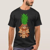 Dog Pineapple Black History Maand Melanin Afro Afr T-shirt (Voorkant)