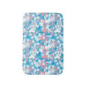 Dog Pink en Blue Camouflage Pattern Badmat (Voorkant Verticaal)