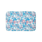 Dog Pink en Blue Camouflage Pattern Badmat (Voorkant)