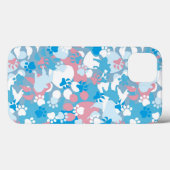 Dog Pink en Blue Camouflage Pattern Case-Mate iPhone Case (Achterkant (horizontaal))